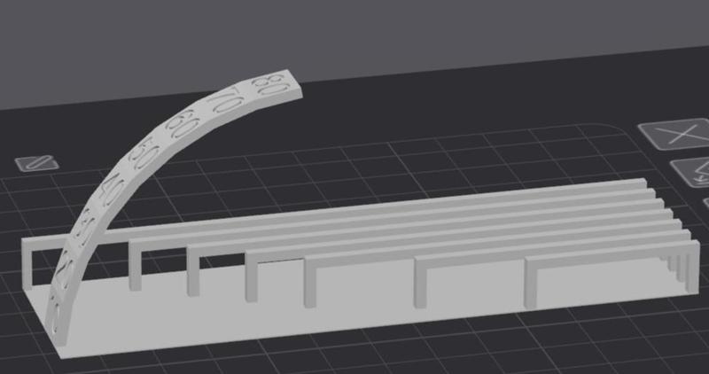 3-12cm bridge and 80° overhang test