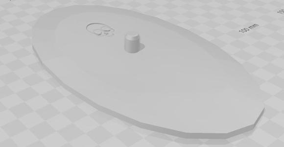 Base Size 170mmx105mm / Tabletop Base Dummy for a better pile in