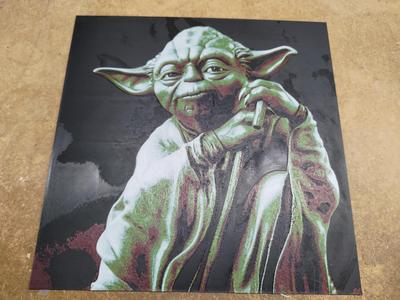 Yoda Hueforge 3d