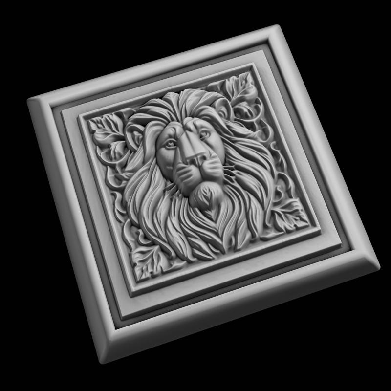 Lion Animal 3D Model for CNC Router Laser & 3D Printer