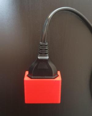 Plugholder Type-C Europlug (Flat back, slightly angled)