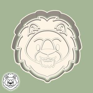 Animals cookie cutters - lion (style 2)