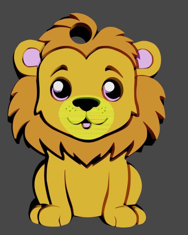 keychain lion/lion keychain