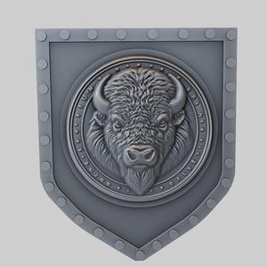 Bison Animal Wall Bison Animal Bust for CNC Router Laser & 3D Printer