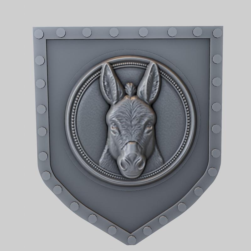 Donkey Animal Wall Donkey Animal Bust for CNC Router Laser & 3D Printer