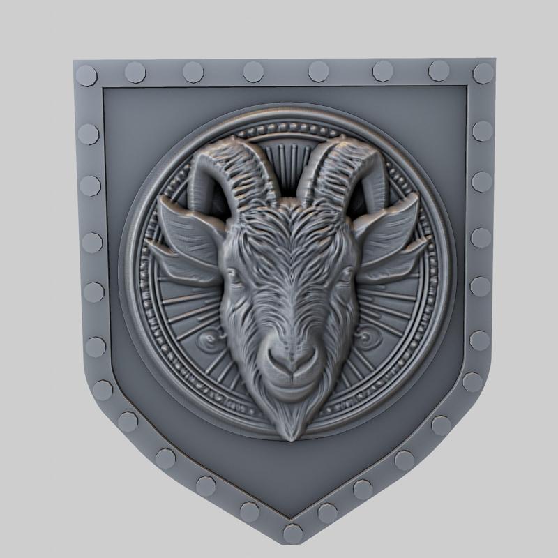 Goat Animal Wall Goat Animal Bust for CNC Router Laser & 3D Printer