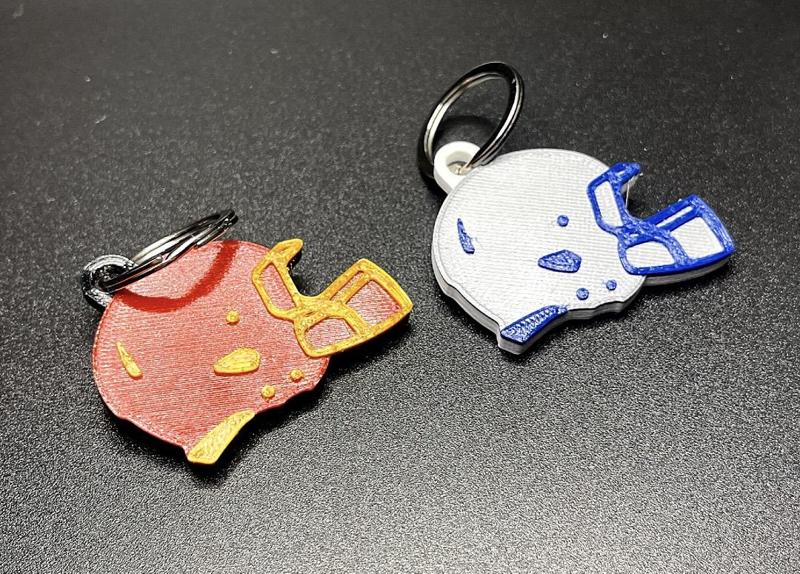 Football Helmet Keychain