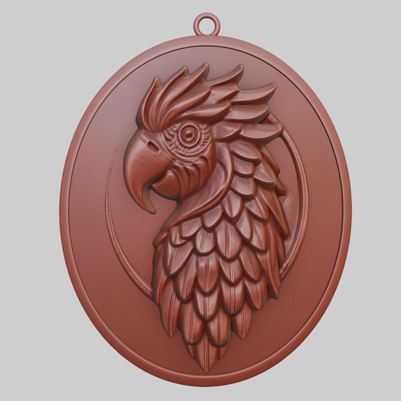 Parrot Animal Pendant Parrot Animal Necklace for CNC Router Laser & 3D Printer