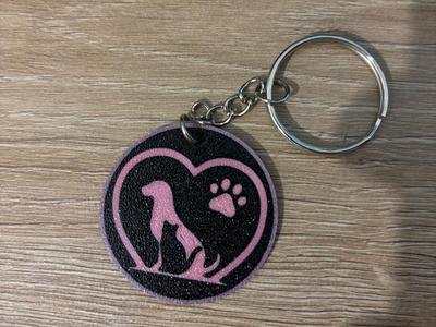 Dog and cat keychain