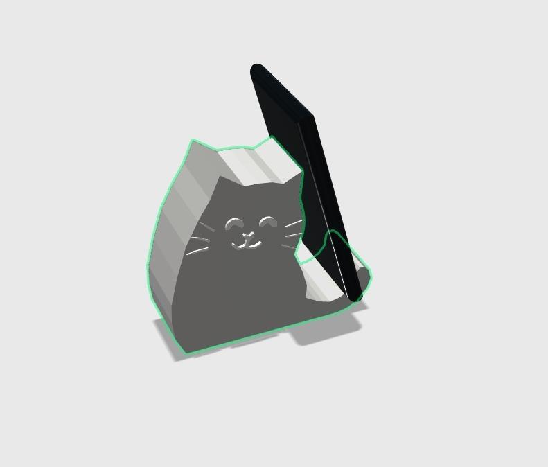 Simple Phone Holder Cat