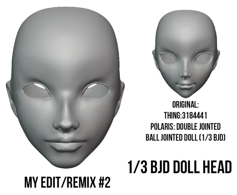 Polaris BJD remixed head #2