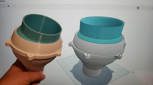 4" to 2.5" Swivel Dust Collector Adapter