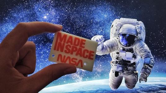 First Object in Space on International Space Station (Made In Space)