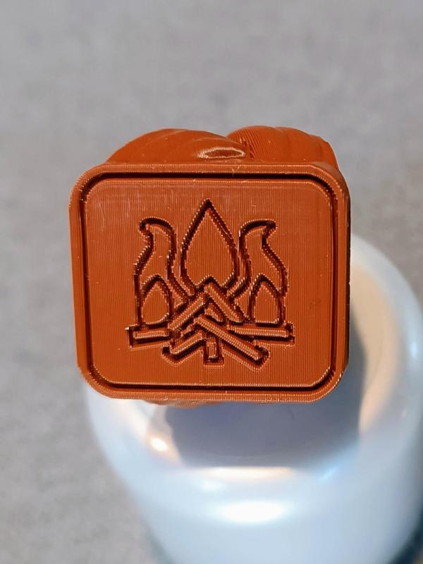 "Fire" WAGGGS and Scout woggle. Canuto o Pasapañuelo de fuego Guiadora AGA (Asociacion Guias Argentinas). Tambien en version Scout si te gusta