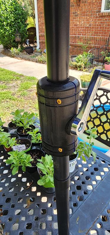 Umbrella crank cover repair