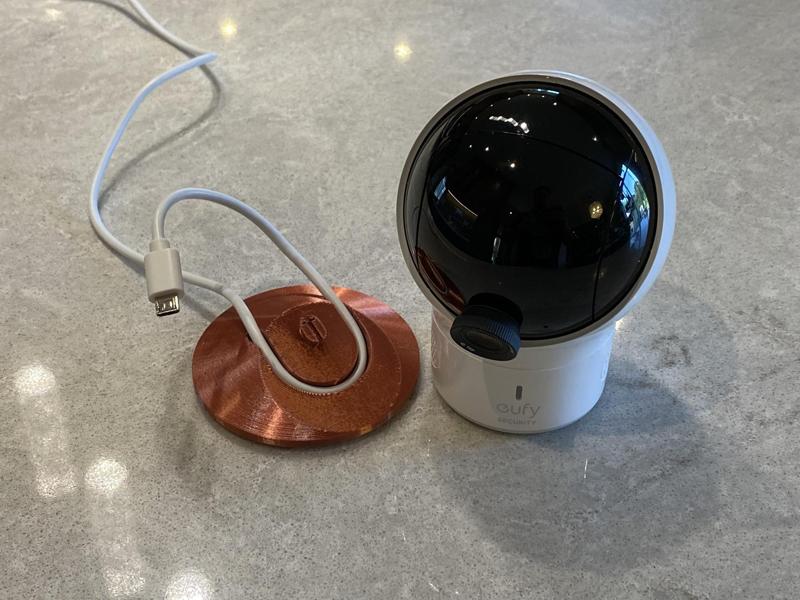 Angled base for Eufy baby monitor