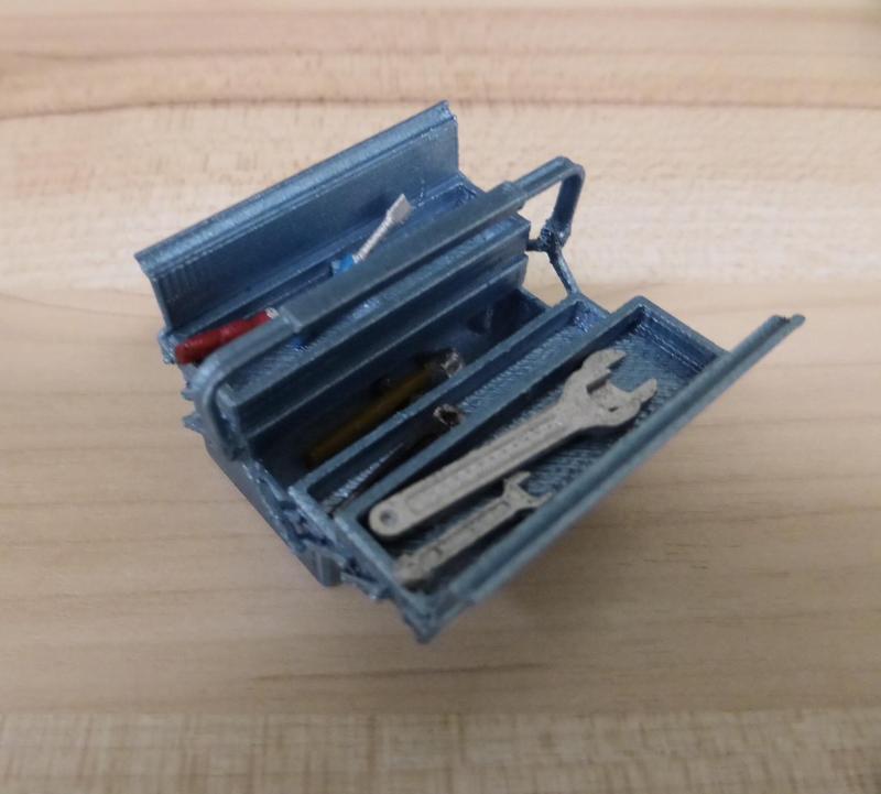 Toolbox and tools 1:18 scale