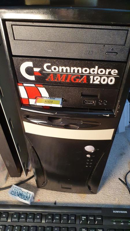 Amiga 5.25" Compact Flash and FlashFloppy Bay