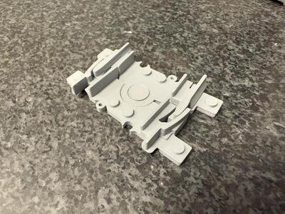 Building brick train track flexible PrintInPlace