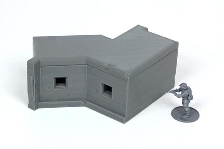 Double MG Stand German Bunker