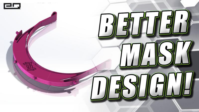 NEW Covid-19 Face Shield Design (Prints ~4X Faster, No Elastic Required, Printable Straps!)