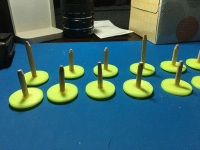 Metal detector test bed markers