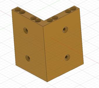 N3o : Lack table legs hook with cable passage [also userd in N3o lack enclosure]