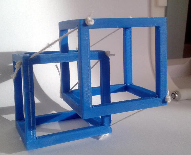 Tensegrity - cubes - tension string structure