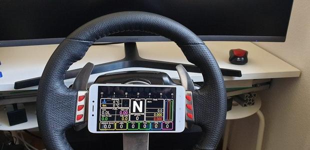 Logitech G27 Phone Mount - SIM Dashboard
