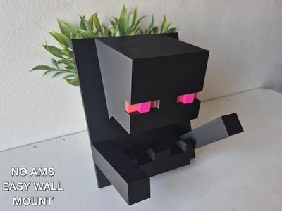 Minecraft enderman coming from wall