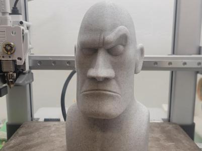 The Rock Moai Style