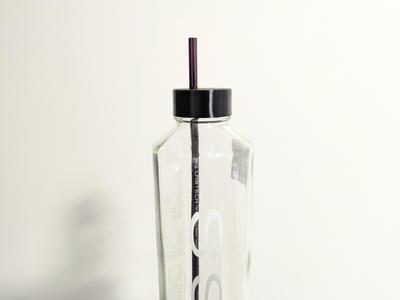Metal Straw Lid for 800 mL Voss Bottle