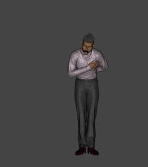 indian man bowing