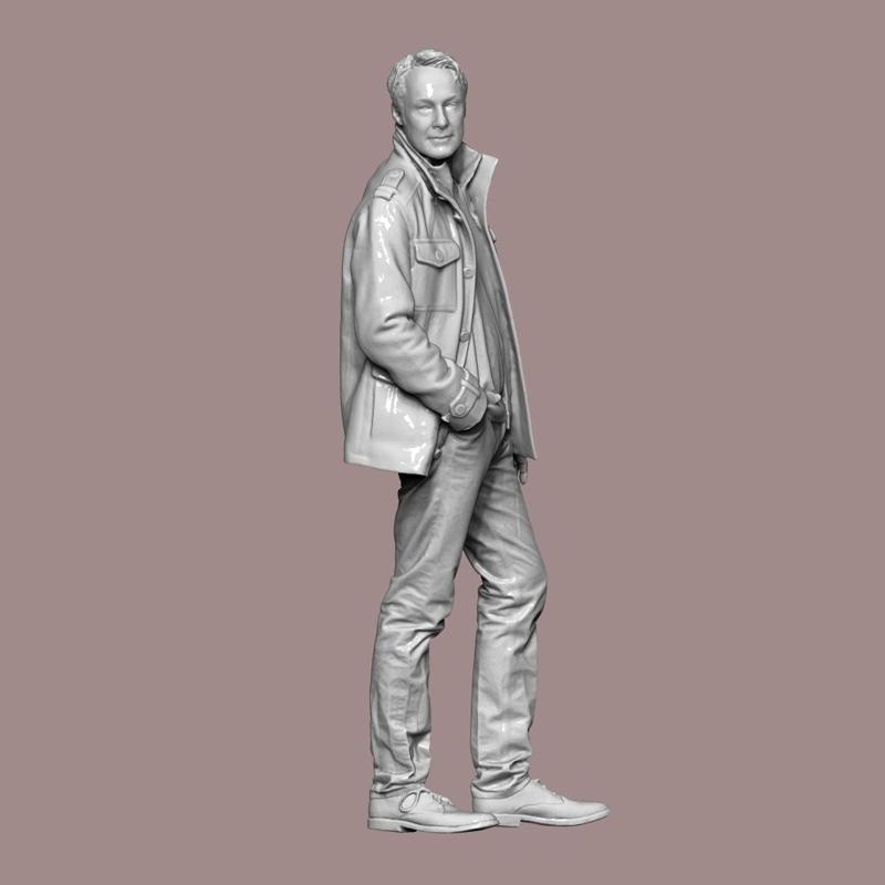 MAN STAND PEOPLE CHARACTER DIORAMA
