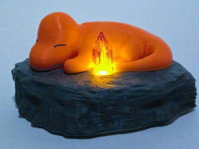 Sleepy Charmander Tea Light