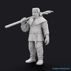 Peasant with pitchfork | EM.1
