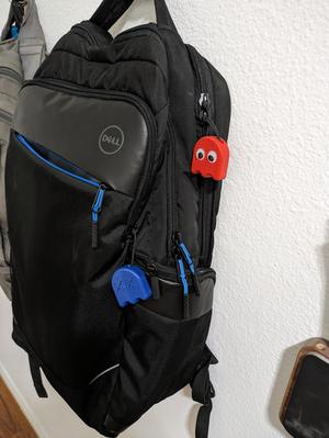 6x3mm Magnet Remix - Zipper Pull - Pac Man Series (Ghost)