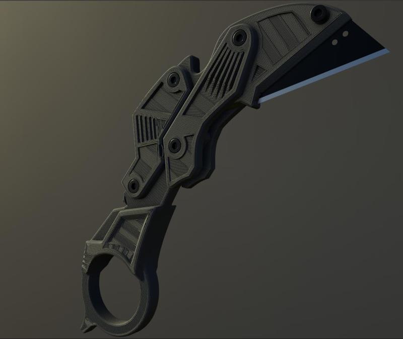 Clicky Foldable Karambit utility knife