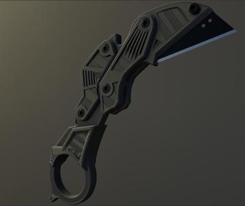 Clicky Foldable Karambit utility knife