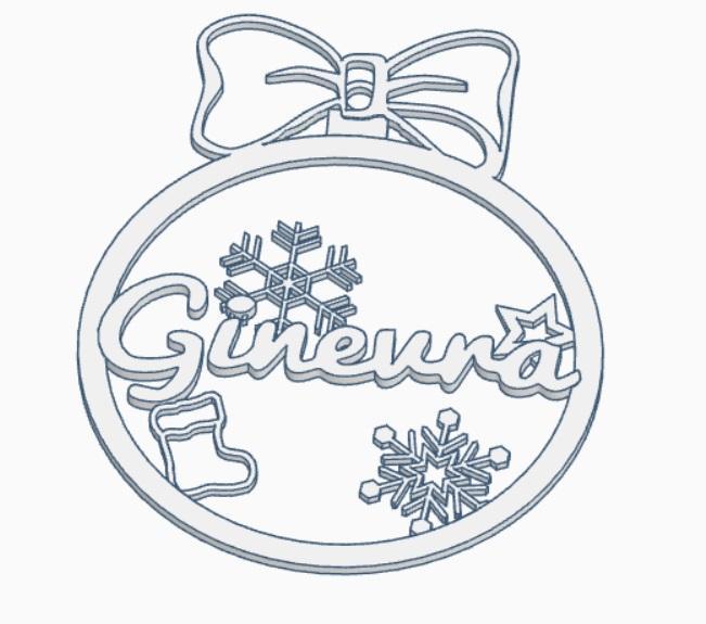 Christmas ornament Ginevra