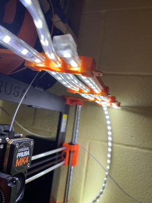 Prusa MK4 lighting strip mount