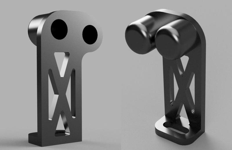 Tevo Delta (Litlte Monster) Eye LED Holder (redesigned)