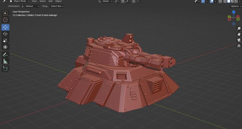 Scifi Plasma Cannon Turret