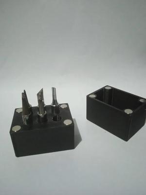Magnetic soldering iron tips container