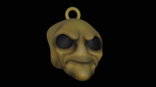 Alien Head Keychain