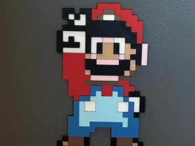 8bit SNES Super Mario Wall Art