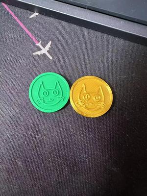 A cat coin token