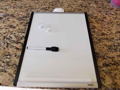 Small Whiteboard Wall Mount Clip & Pen Tray