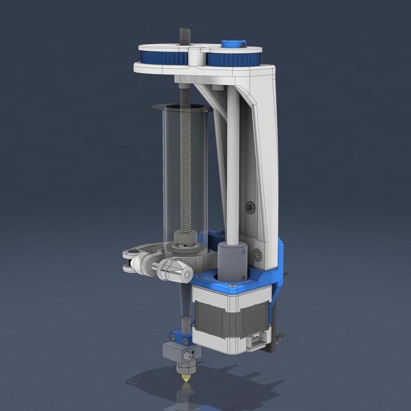 "Pasty Print" Paste Extruder (for Chocolate, Ceramic, etc)