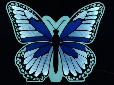 Butterfly lightbox -multicolor, fully customizable